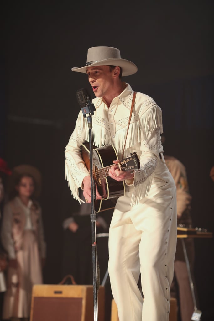 Here he is rocking a white suit.