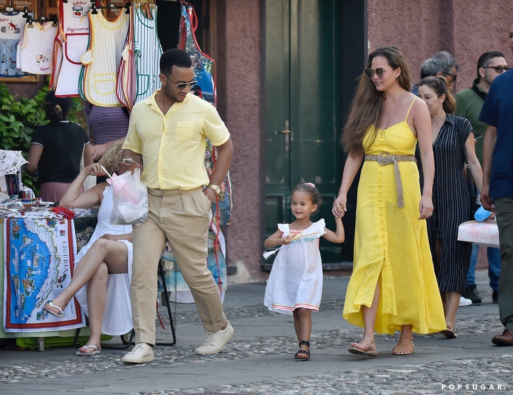 Chrissy Teigen And John Legend Family Vacation In Italy 2019 Popsugar Celebrity