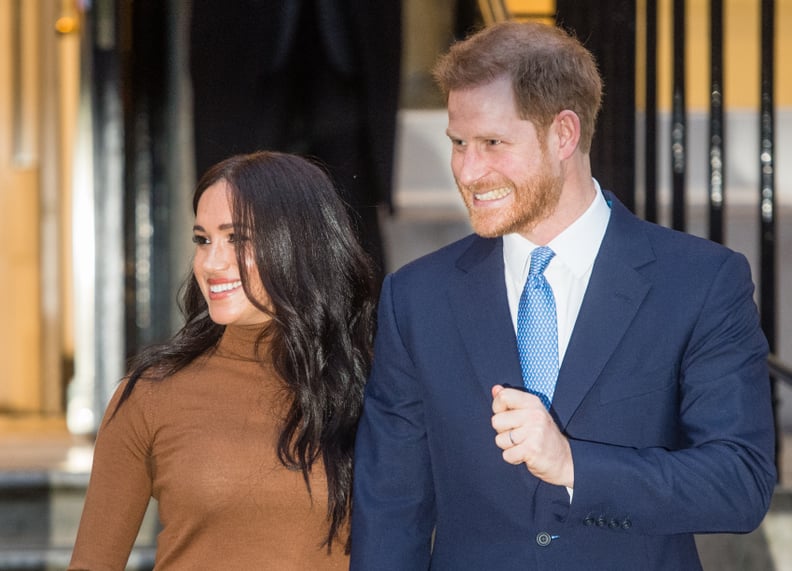 Prince Harry, Duke of Sussex and Meghan, Duchess of Sussex arrive at Canada House