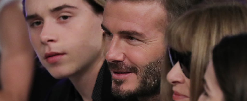 David and Brooklyn Beckham at Victoria's Fashion Show 2016