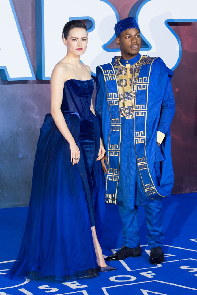 Daisy Ridley and John Boyega at the Star Wars: The Rise of Skywalker European Premiere