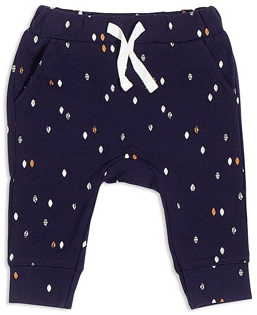 Miles Baby Unisex Leaf-Print Joggers