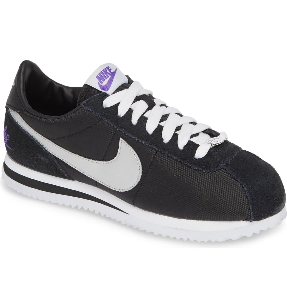 nike cortez black and gray