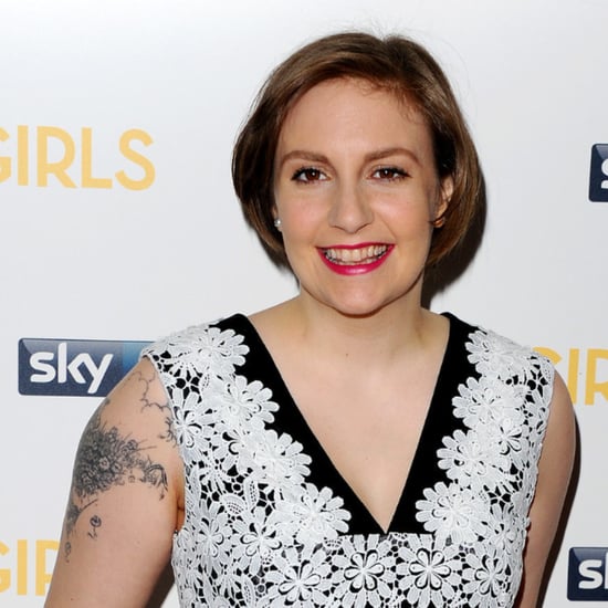 Lena Dunham Wears Hot Pink Lipstick at Girls UK Premiere