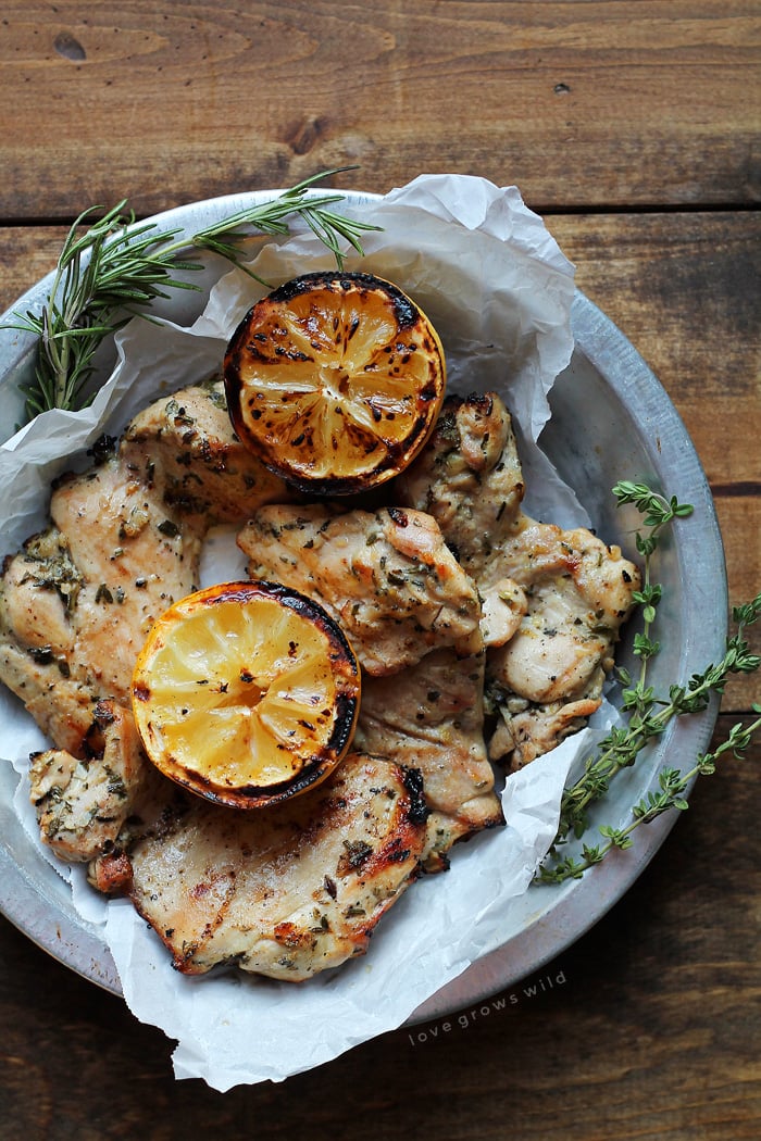 Grilled Lemon Herb Chicken