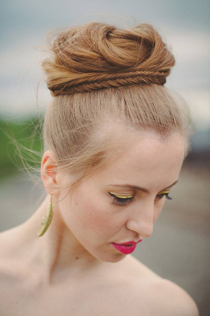 Bun With a Small Plait