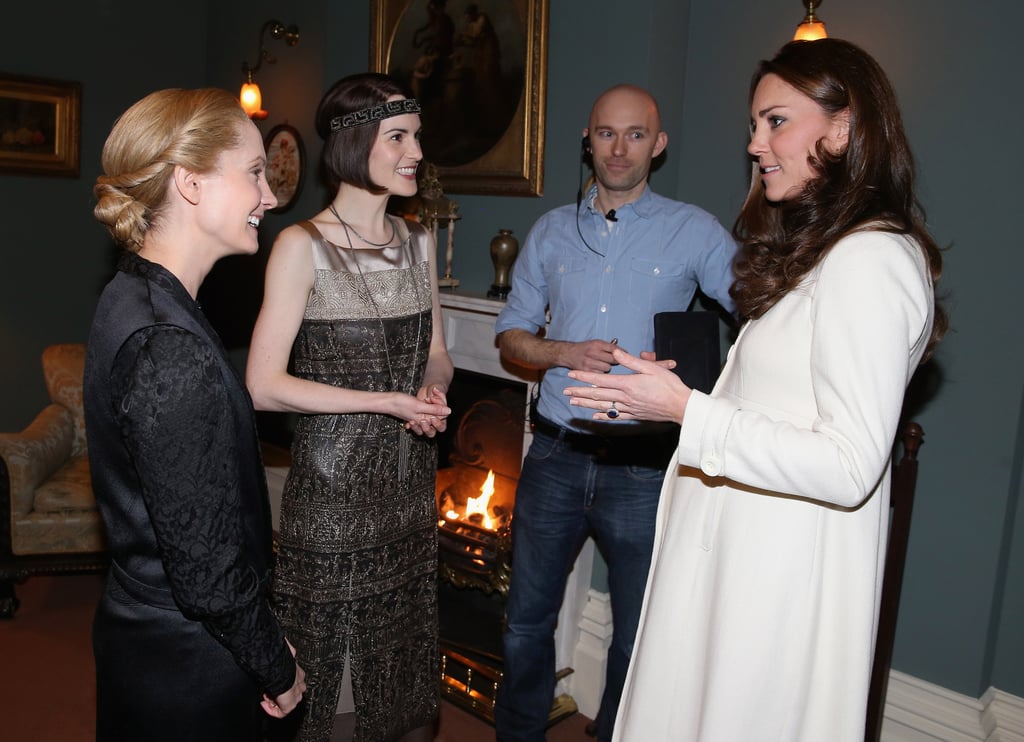 Kate Middleton Visits the Downton Abbey Set
