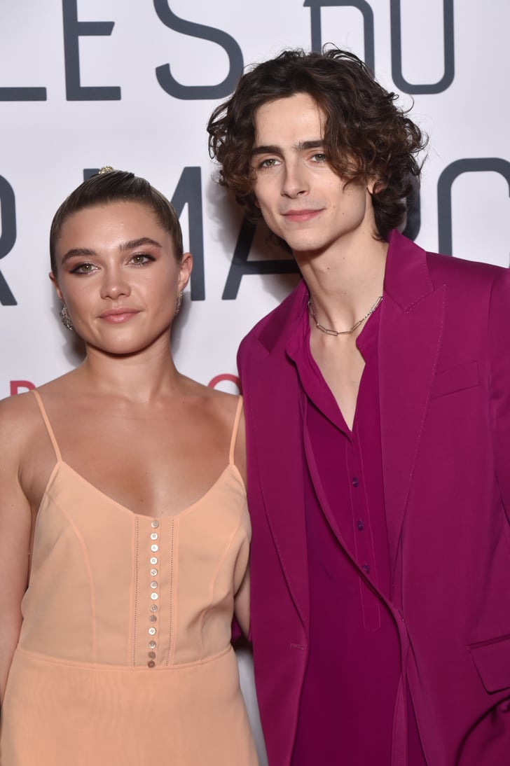 Florence Pugh and Timothée Chalamet at the Little Women Premiere in Paris See Photos of the