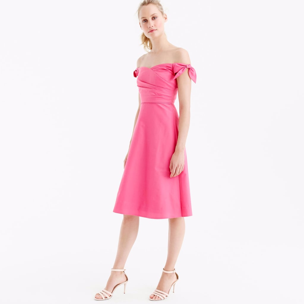 Lisa Marie Fernandez Rosie Off-the-Shoulder Linen Maxi Dress | Channel Your Inner Elle Woods in These 19 Millennial Pink Dresses | POPSUGAR Fashion Photo