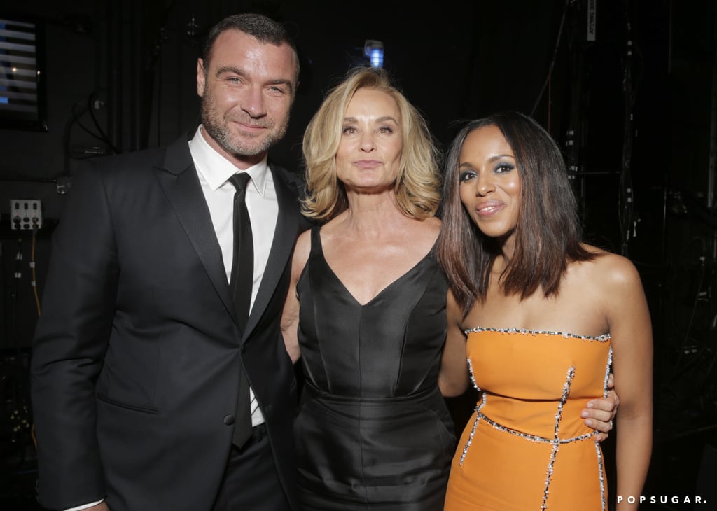 Liev Schreiber, Jessica Lange, and Kerry Washington got together backstage.