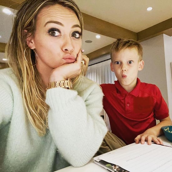 Hilary Duff Admits Her Son's Homework Is "No Joke"