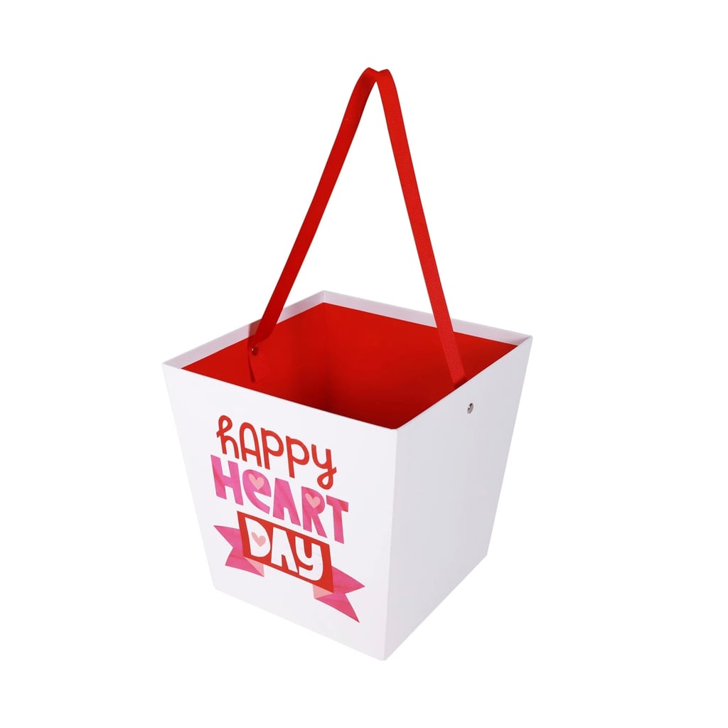 Valentine's Day Large Paper Bucket Happy Heart Day Target Valentine's Day Decorations 2019