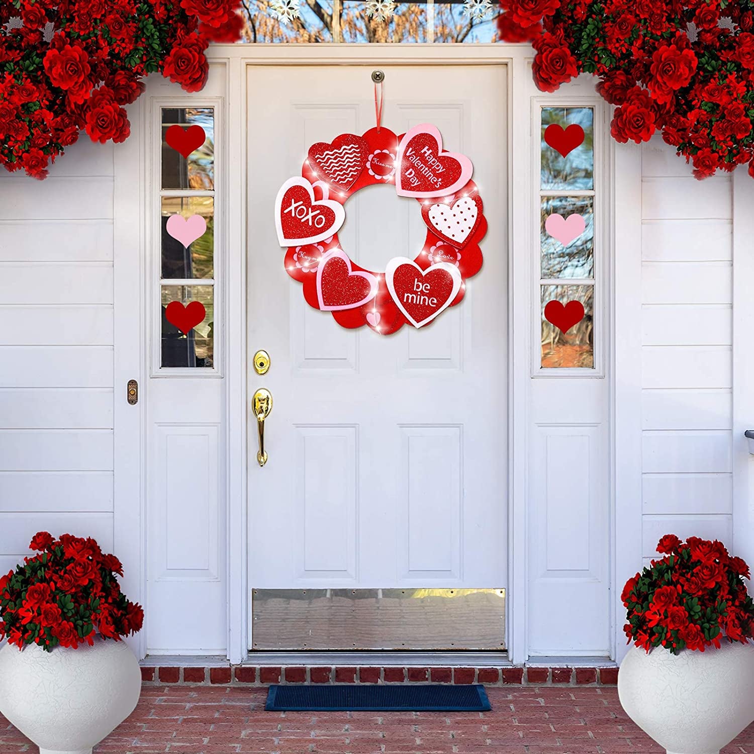 Valentine's Day Decorations: Decorate the Porch, Front Door and a  Valentine's Day Tree – Between Naps on the Porch