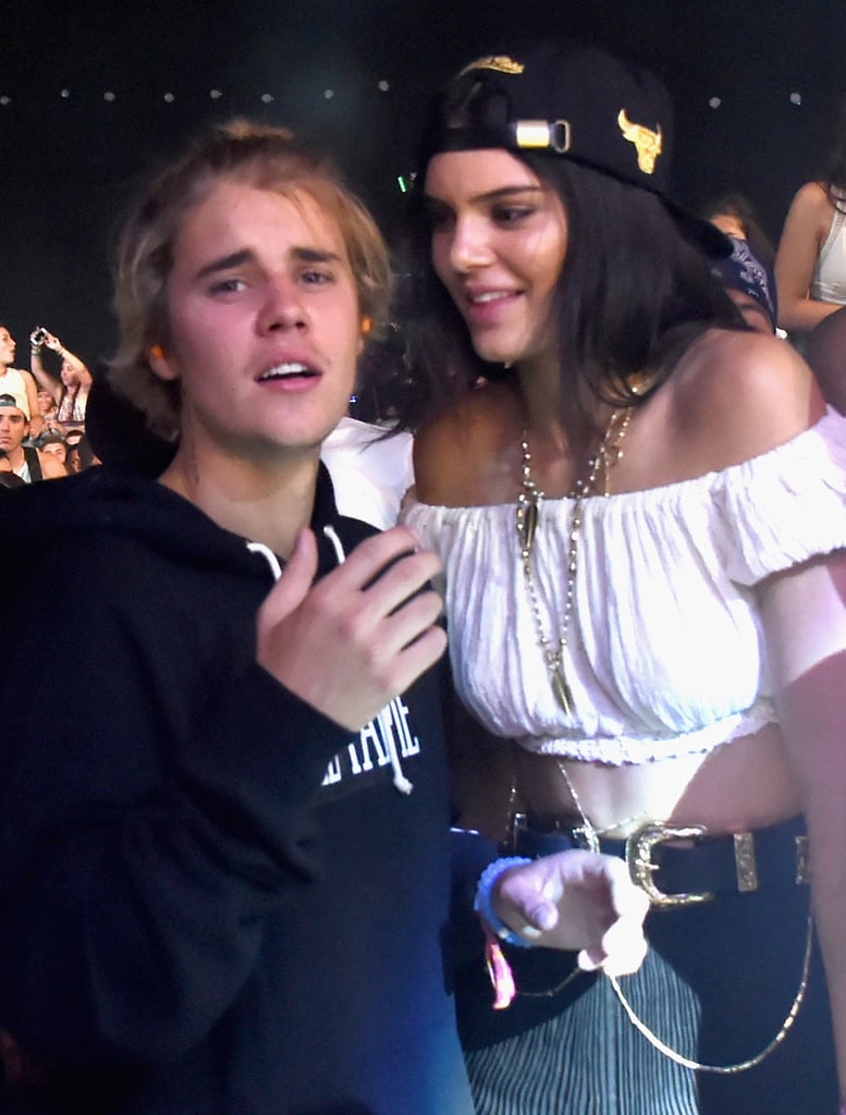 Kendall smiled while looking at Justin.