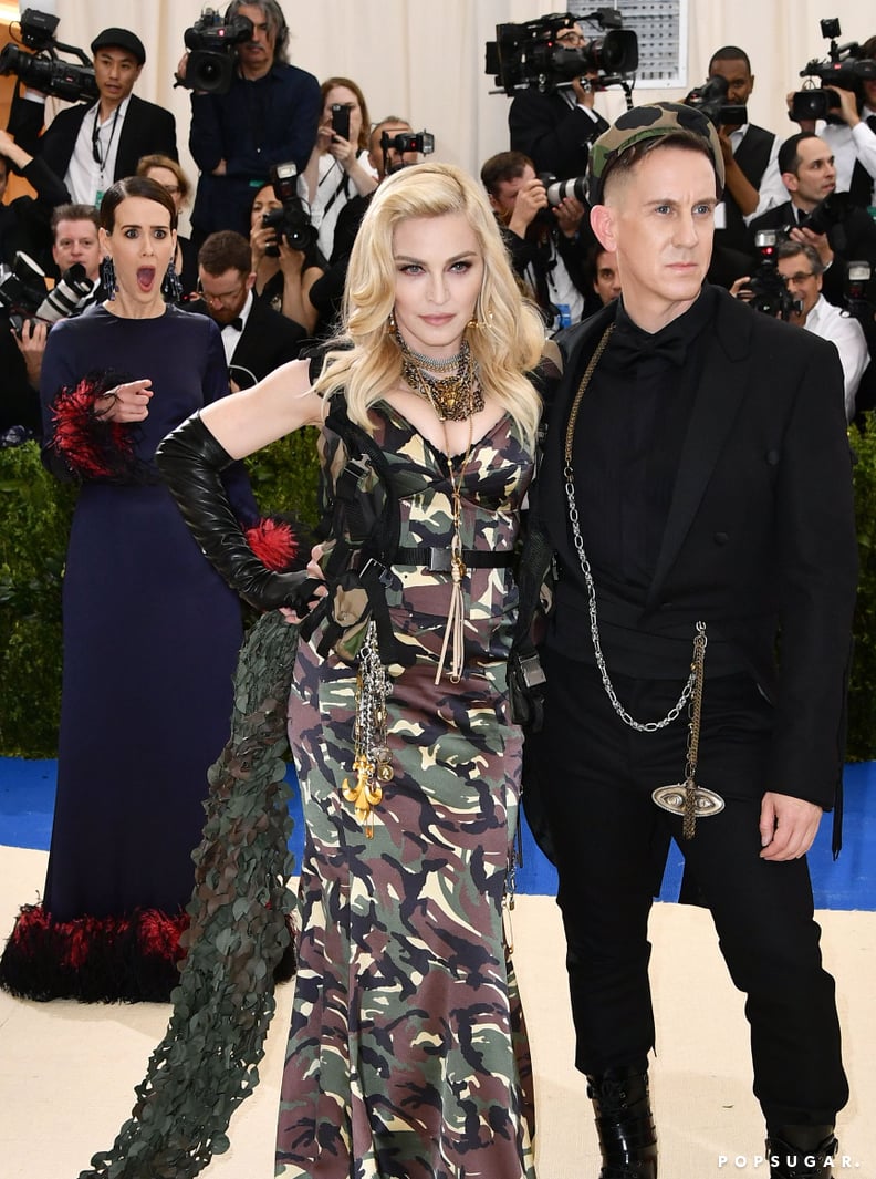 Sarah Paulson, Madonna, and Jeremy Scott