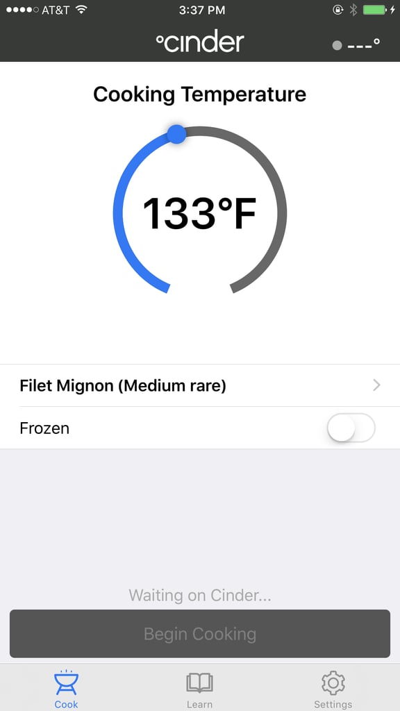 You can connect the Cinder to the corresponding app on your phone.