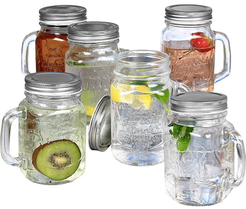 Estilo Mason Jar Mugs With Handles