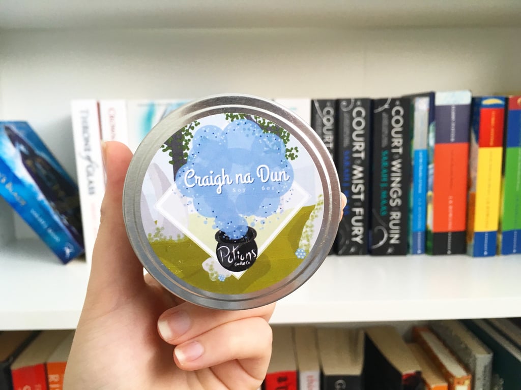 Craigh na Dun candle ($8) with notes of moss, lichen, vetiver, grass, and ocean breeze.