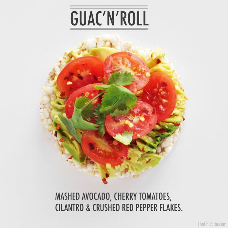 Guac 'n' Roll Rice Cake