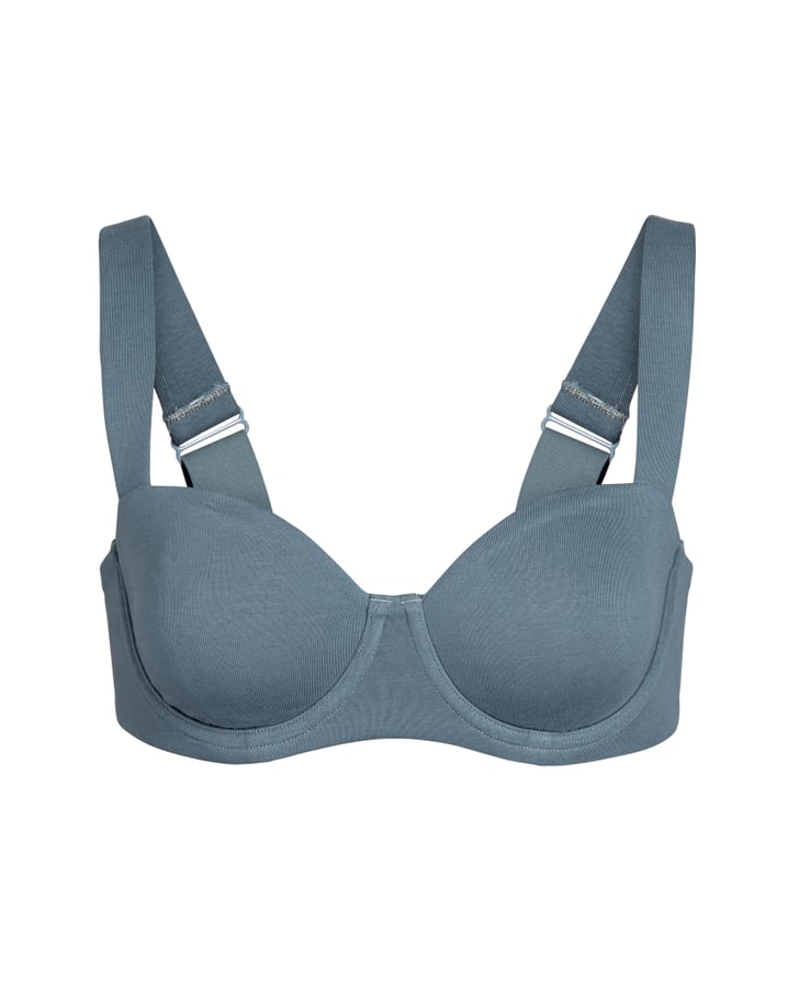 Skims Cotton Balconette Bra in Kyanite | Kim Kardashian ...