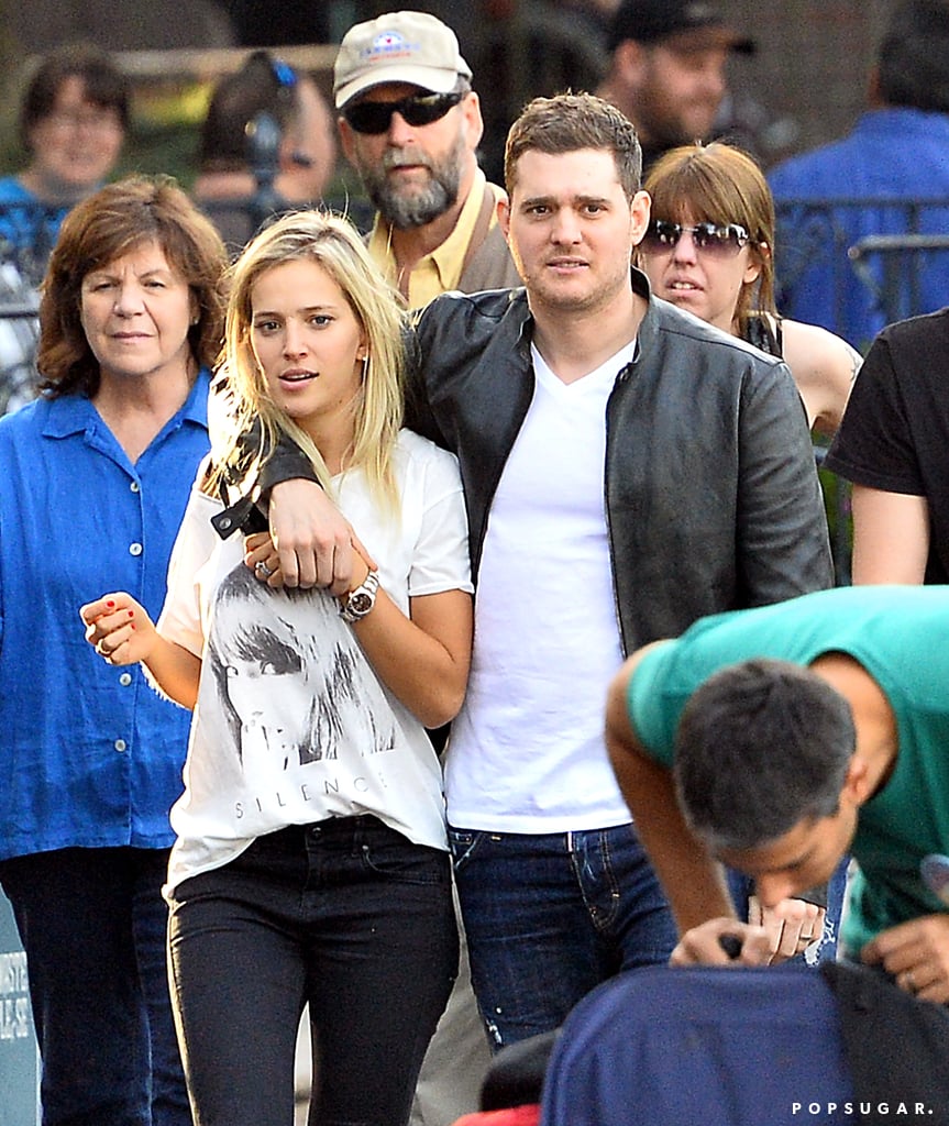 Michael Buble and Luisana Lopilato Bring Noah to Disneyland