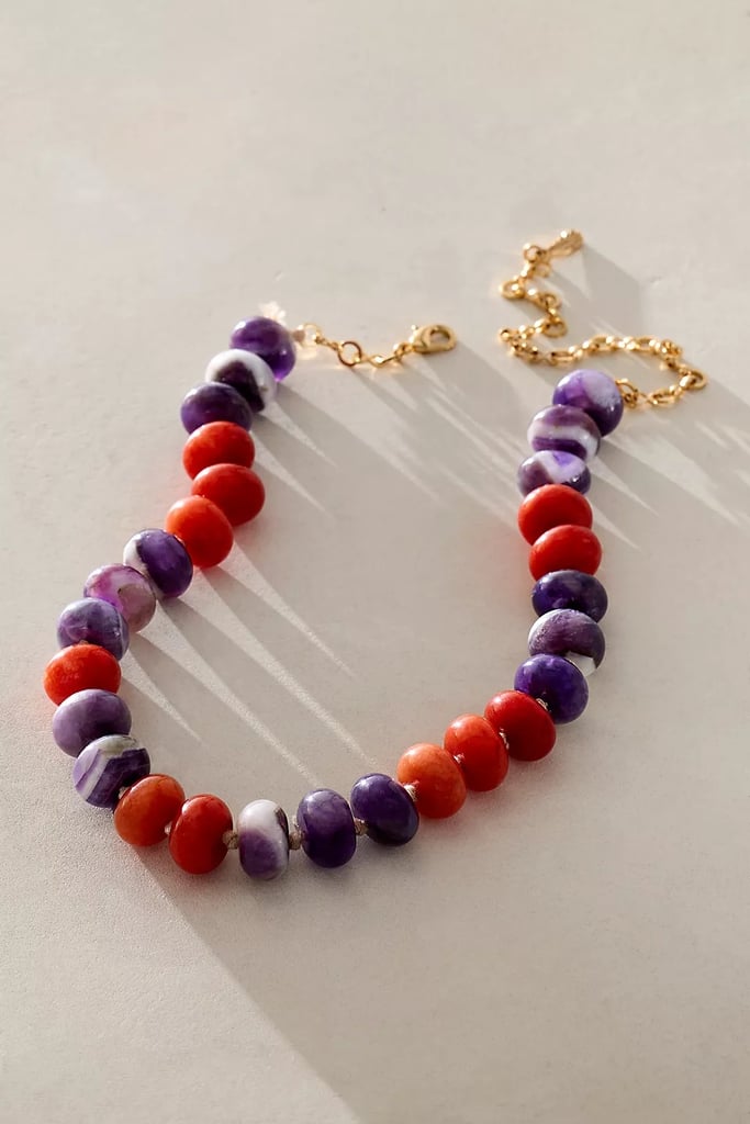 Free People Sabina Semiprecious Stone Choker ($48)
Speaking of summer trends, the statement necklace is back — and it is beaded. This chunky, colorful choker adds a pop of personality to a monochromatic look or amps up the fun when teamed with various patterns.