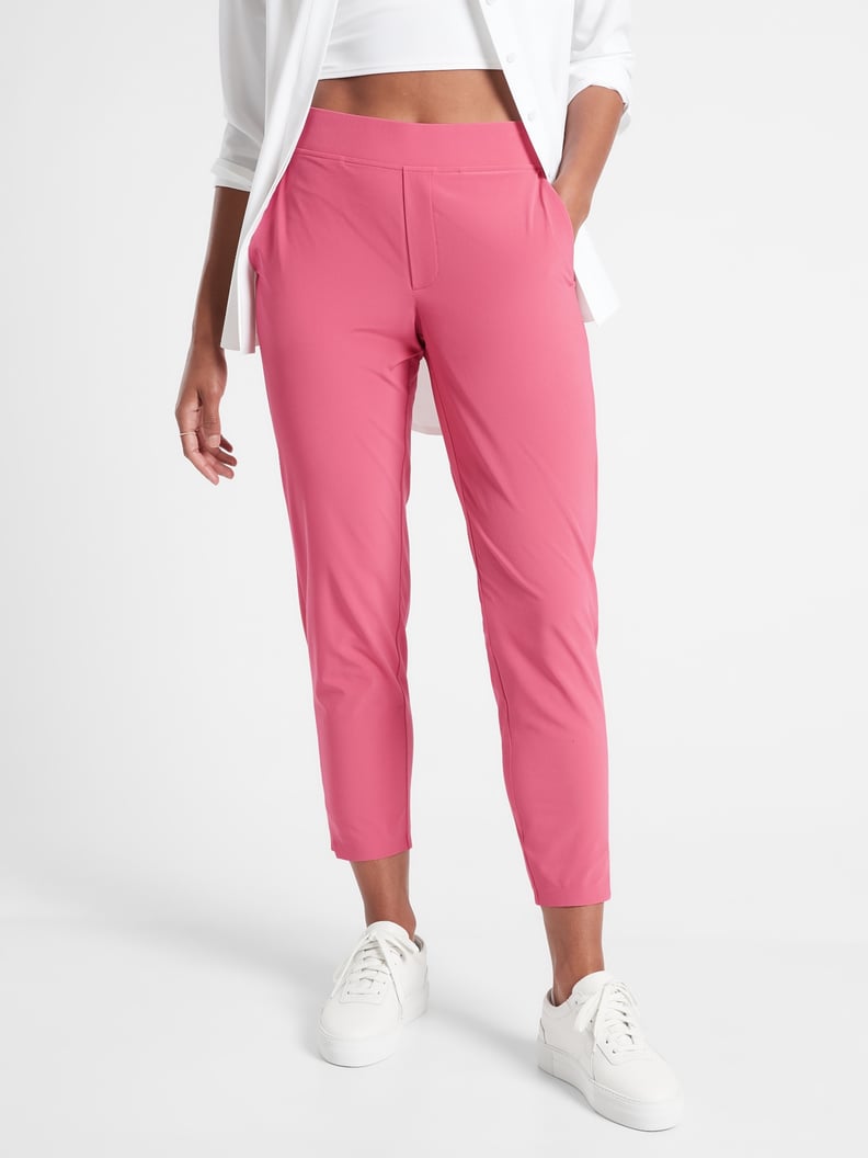 Athleta BROOKLYN ANKLE PANT - Trousers - berry rose/light pink 