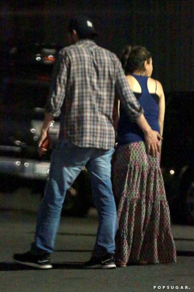 Pregnant Mila Kunis and Ashton Kutcher on a Date