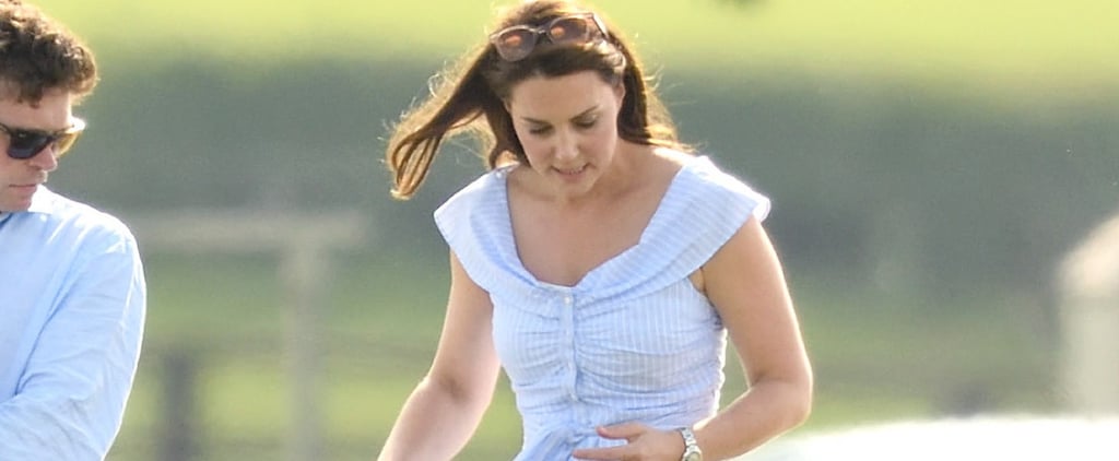 Kate Middleton Blue Dress at Polo Match 2018