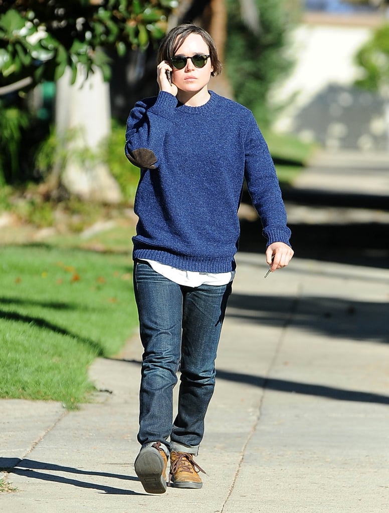 Ellen Page took a stroll in LA on Wednesday.