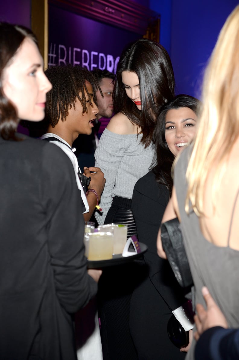 Jaden Smith, Kendall Jenner, and Kourtney Kardashian