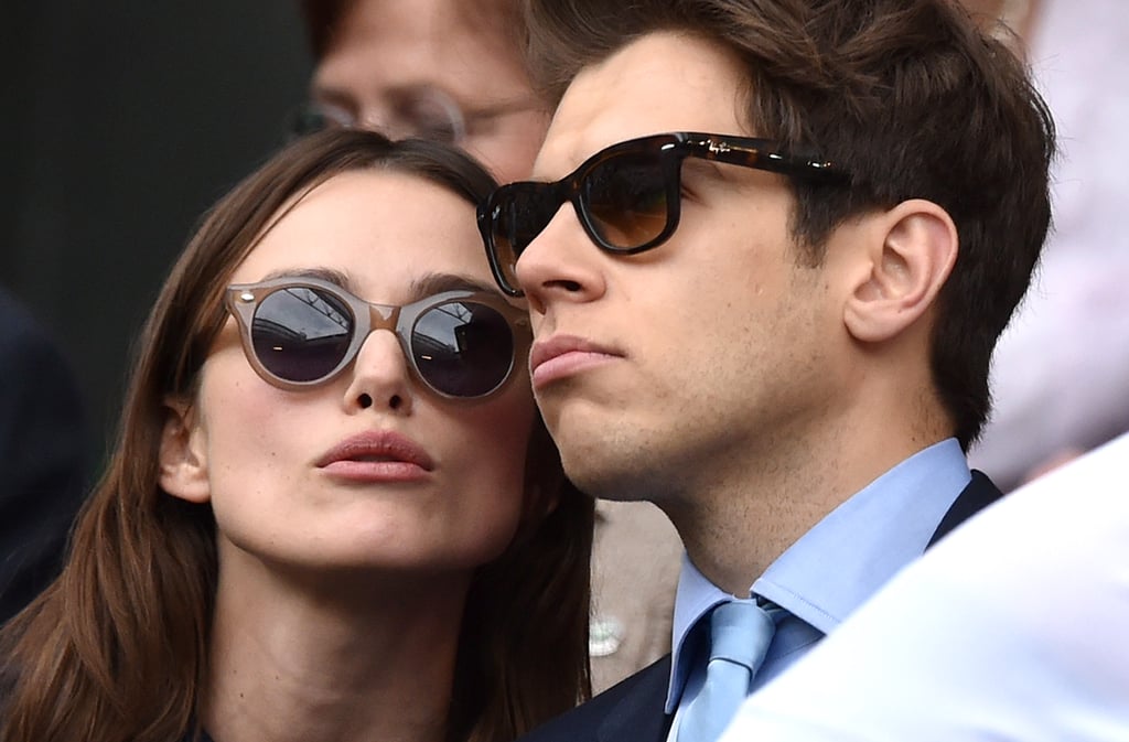 Keira Knightley went to Wimbledon with her husband, James Righton.