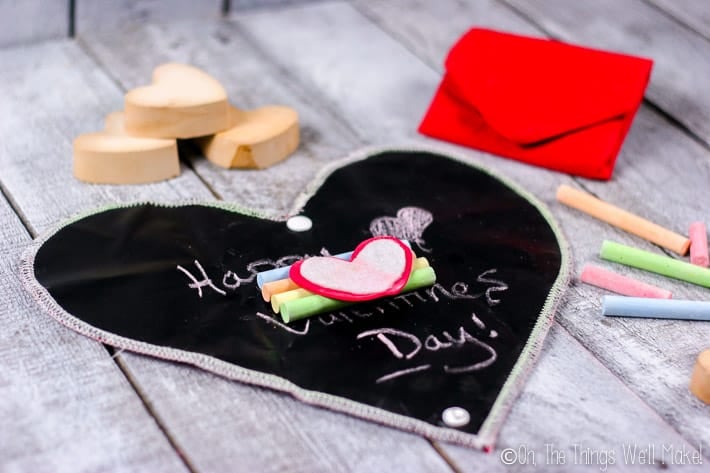 Foldable Chalkboard Heart