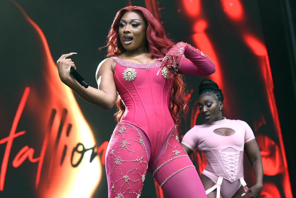 Megan Thee Stallion's Pink Corset at Outside Lands