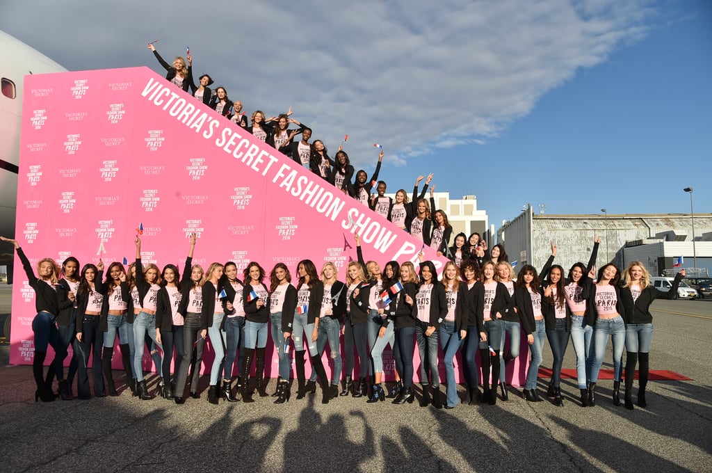All the Victoria's Secret Models Boarded a Very Large Plane to Paris All the Victoria's Secret Models Boarded a Very Large Plane to Paris