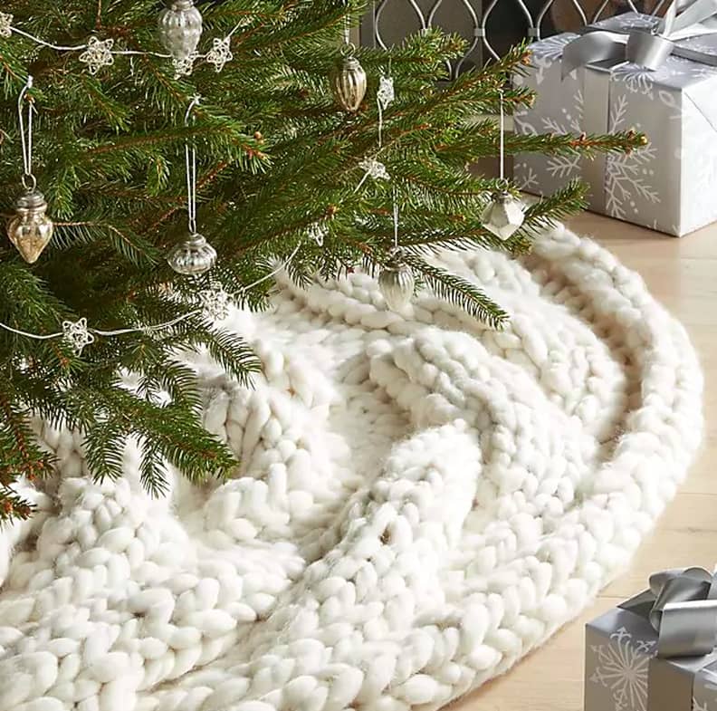 Holographic tree skirt on sale