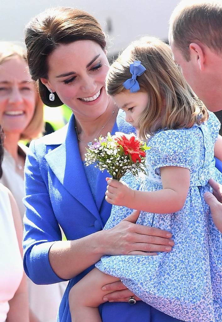 Princess Charlotte Smelling Flowers in Germany 2017
