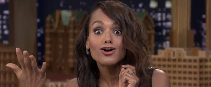 Kerry Washington Lip Flip With Jimmy Fallon
