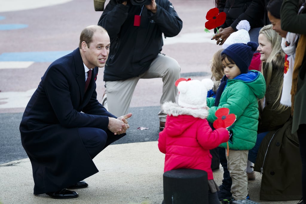 Prince William Gardening With Kids in London November 2016