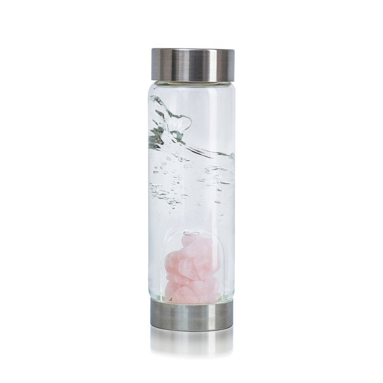 Gem-Water Rose Quartz Water Bottle