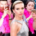 Scarlett Johansson Stuns in Silver at the Premiere of Her Latest Film
