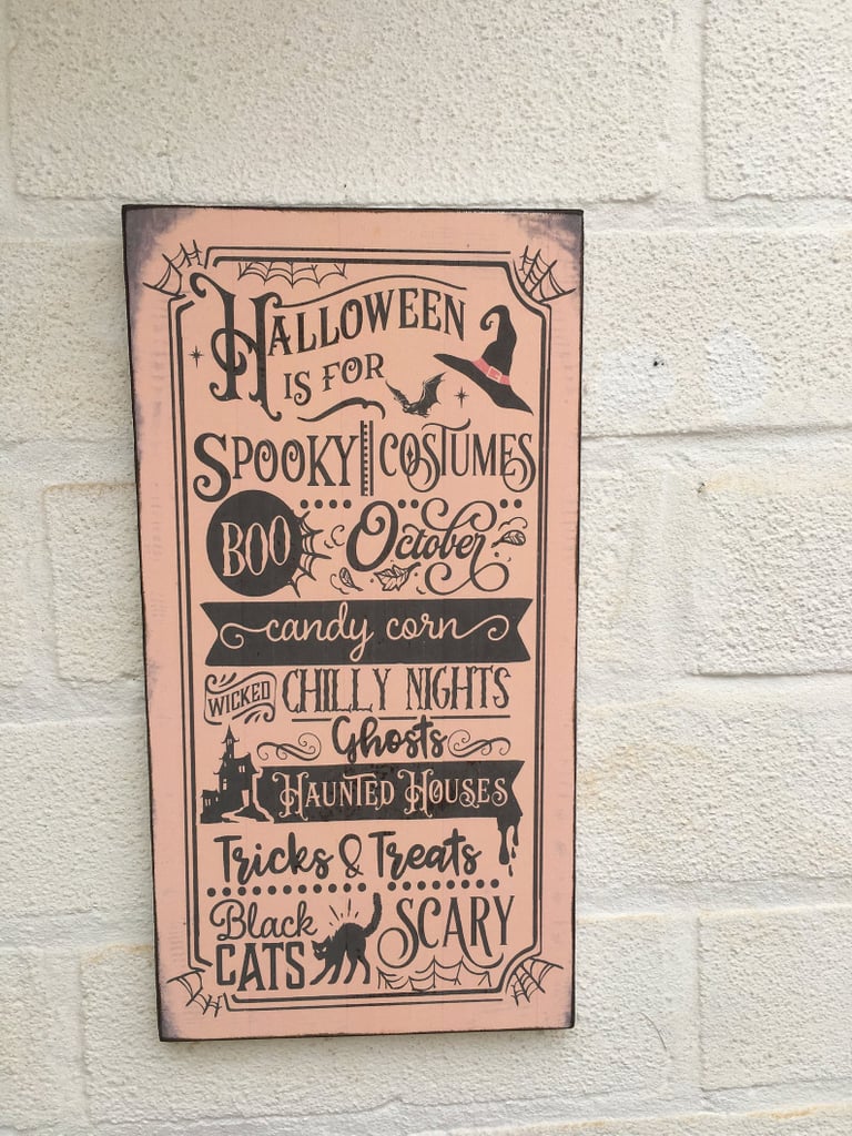 Halloween Black Cats Pumpkins Sign