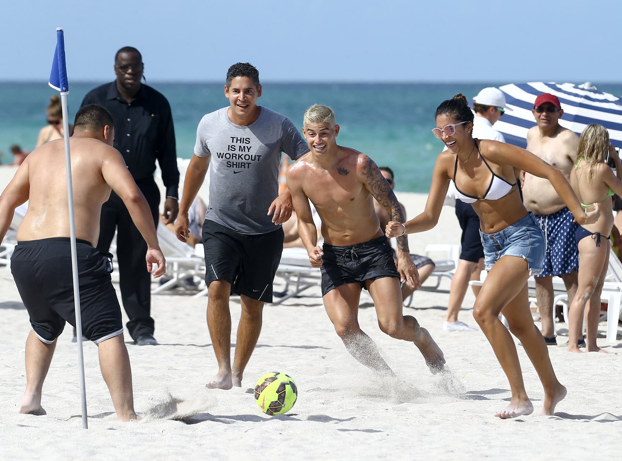 Wife Daniela Ospina in Miami Beach