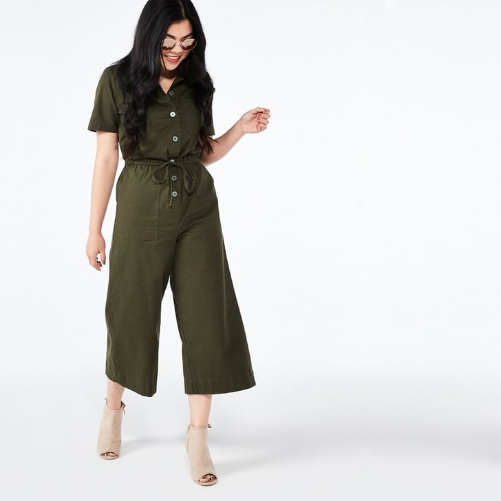 POPSUGAR Collection at Kohl's Cropped WideLeg Jumpsuit Best Jumpsuits For Travel POPSUGAR