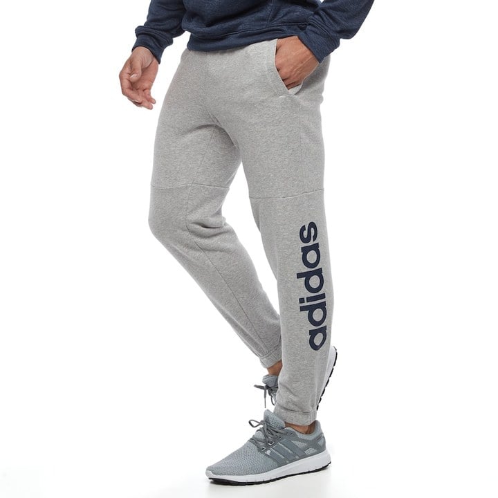 Adidas Men's French Terry Logo Pants