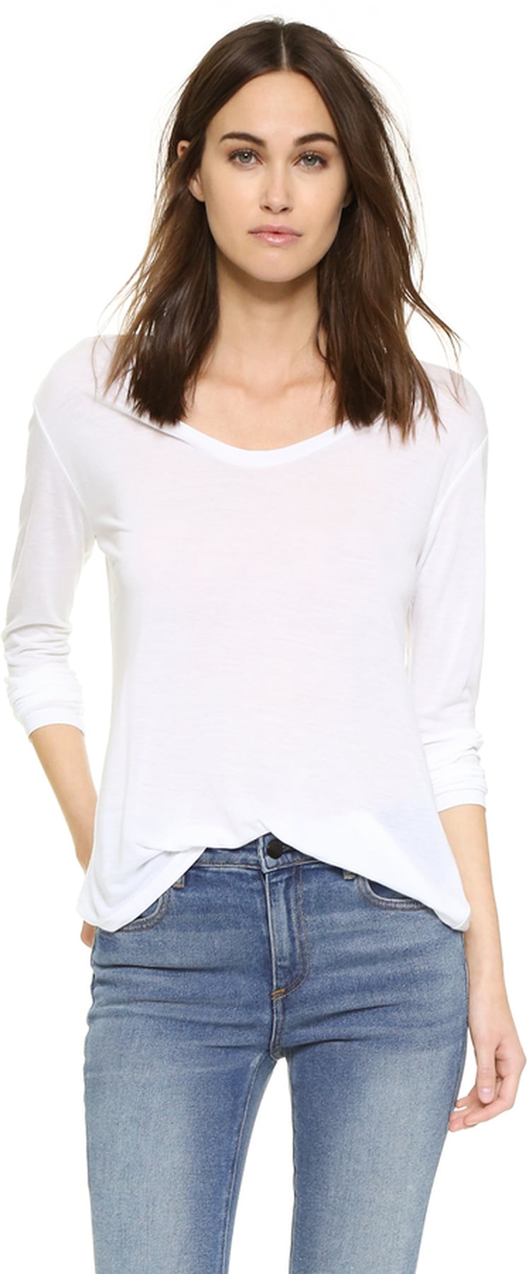 Long-Sleeved T-Shirt Shopping | POPSUGAR Fashion