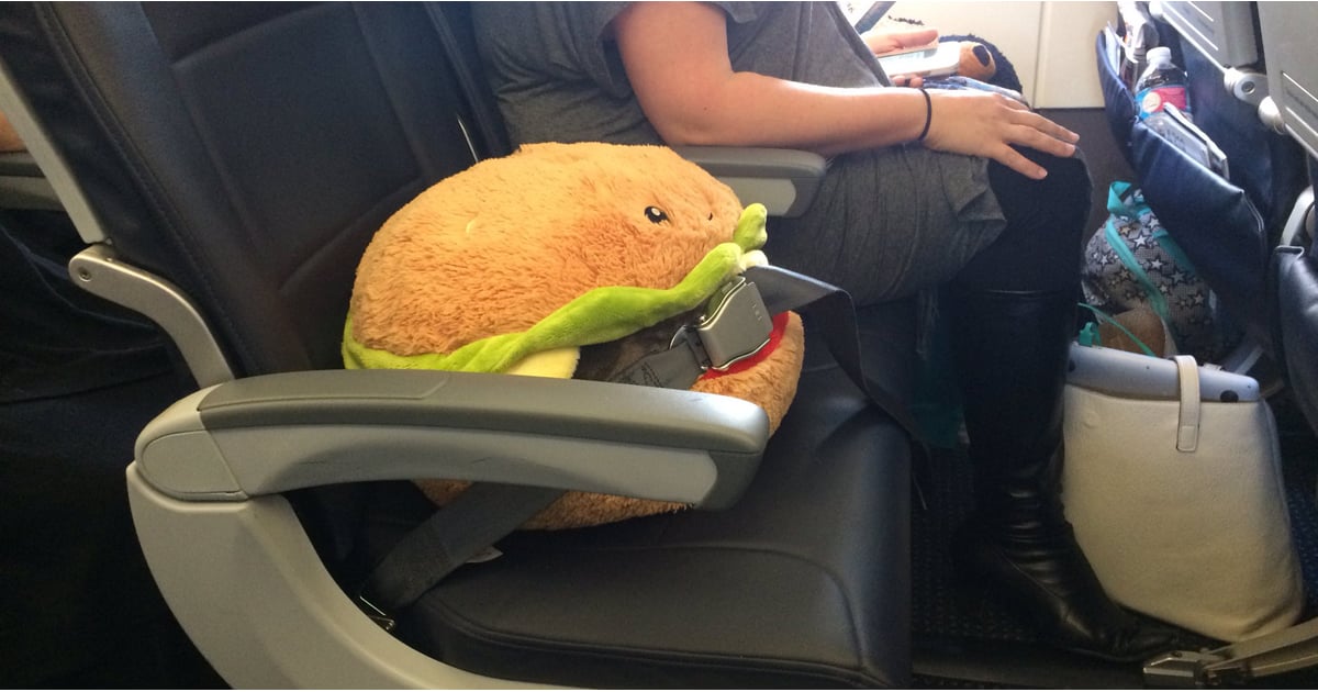 Stuffed Burger Rides on a Plane POPSUGAR Tech