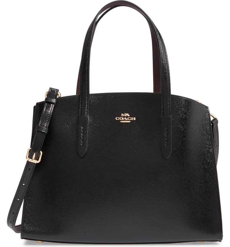 COACH Charlie Patent Leather Tote