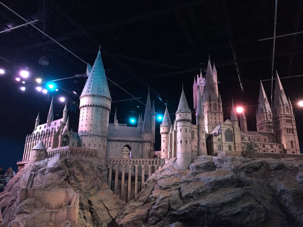The tour ends magnificently with a 360-degree miniature replica of Hogwarts that was used for filming. Take a seat in the benches that surround the model to watch the lighting go from day to night and back again.