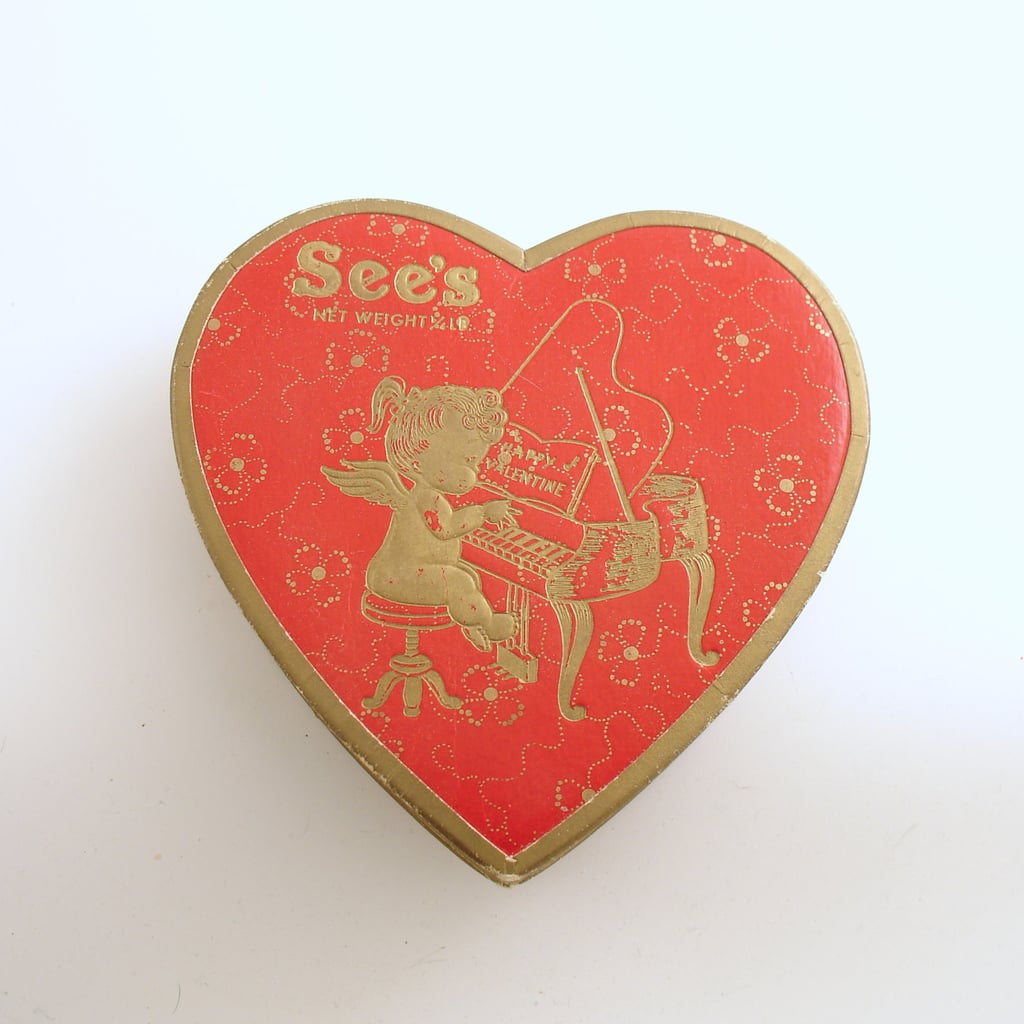 Vintage Valentine's Day Heart Candy Box Container ($6)